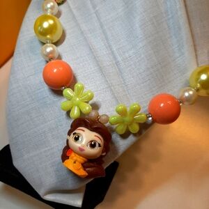 Disney Doorable Bell Princess necklace Adult Or Kids new 20" new